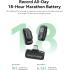 Hollyland Lark A1 Mini Wireless Microphone for iPhone 17/16/15 & Android, 48kHz/24-bit, 3-Level Intelligent Noise Cancel, Mini Mic for YouTube, Podcast, Vlogging (Black, 2TX + USB-C RX) - Black